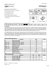Datasheet IRF6618TR1 manufacturer IRF